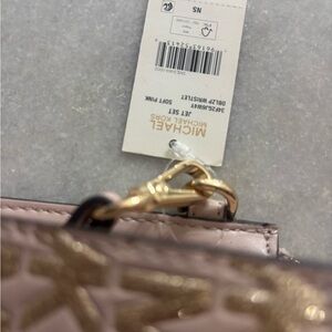 Michael Kors Soft Pink and Gold Wristlet
